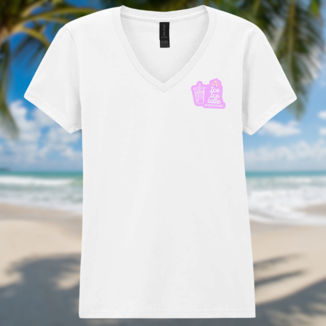 Ladies V-neck T Shirt - Let's Do This