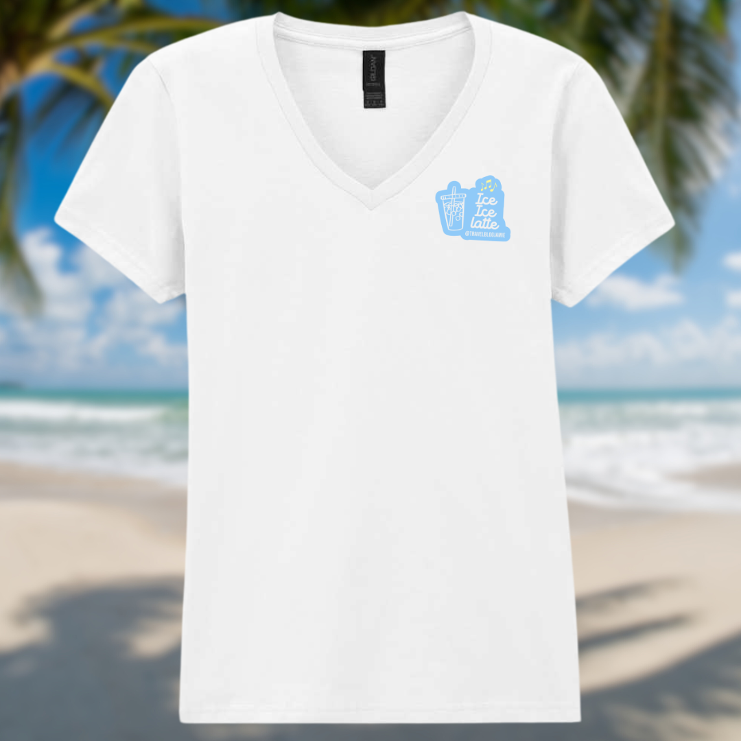 Ladies V-neck T Shirt - Let's Do This