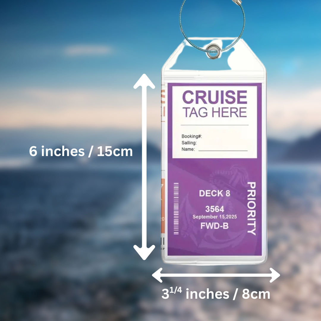 Pack of 4 Cruise Luggage Tags