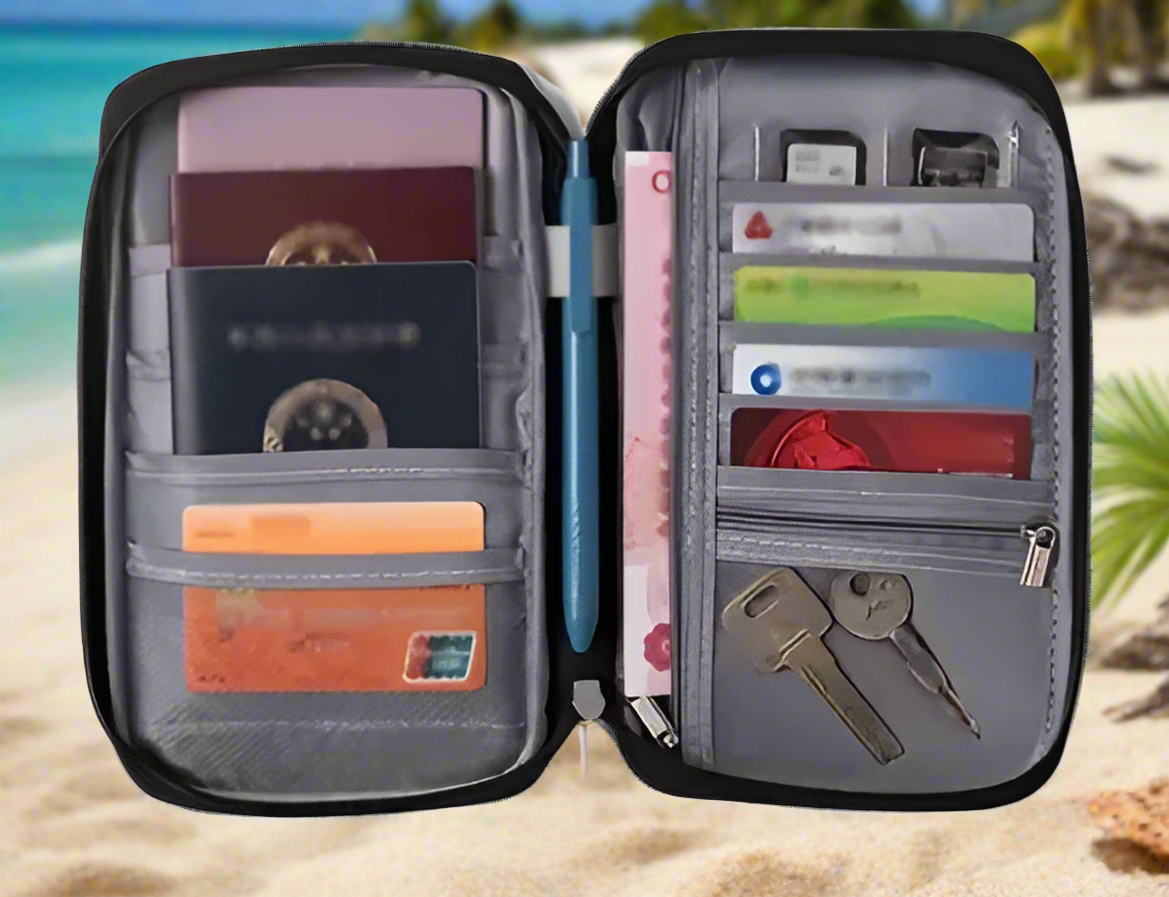 Travel Organiser Wallet/Pouch (Grey)
