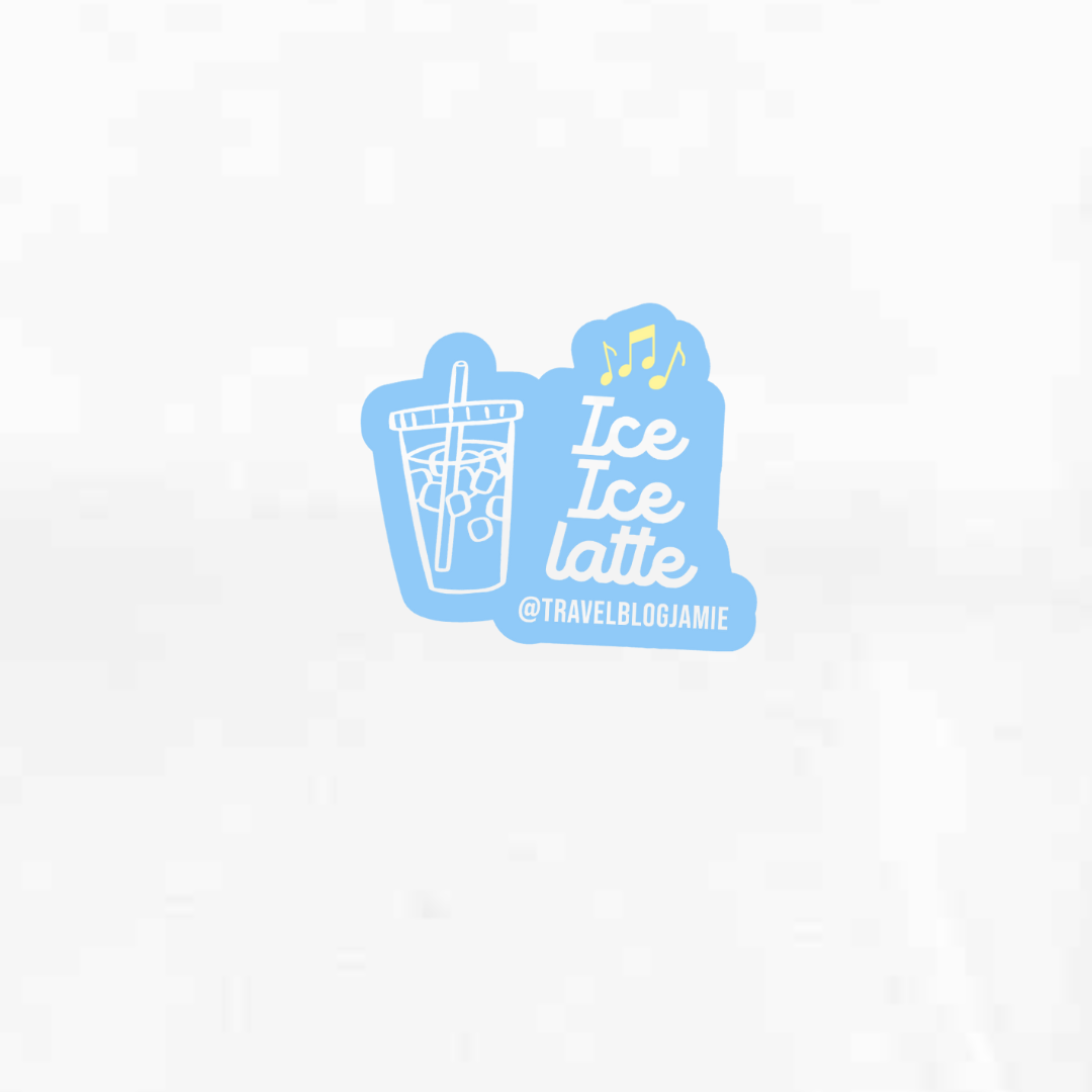 Ladies V-Neck T Shirt - Ice Ice Latte
