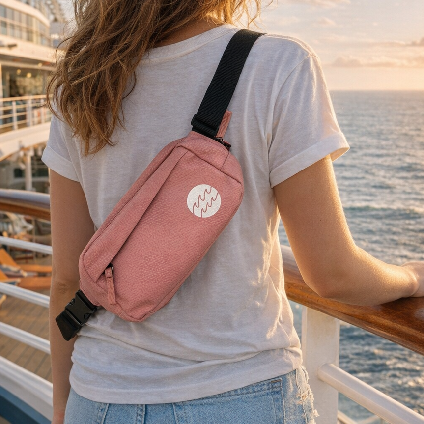 Cross-Body Bag - Ocean Waves/Travel Blog Jamie