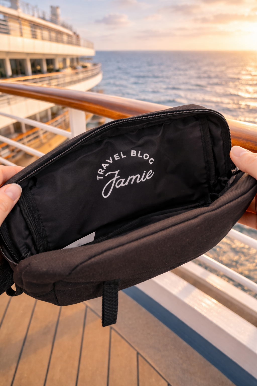 Cross-Body Bag - Ocean Waves/Travel Blog Jamie