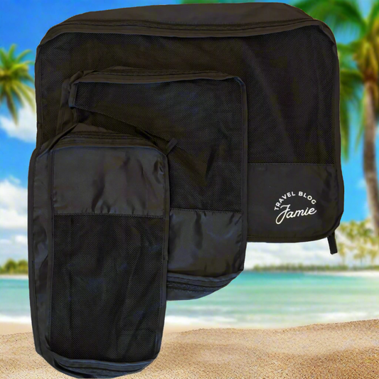 3 Piece Packing Cube Set - Black
