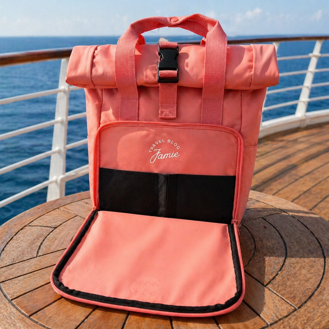 Travel Blog Jamie Roll-Top Backpack