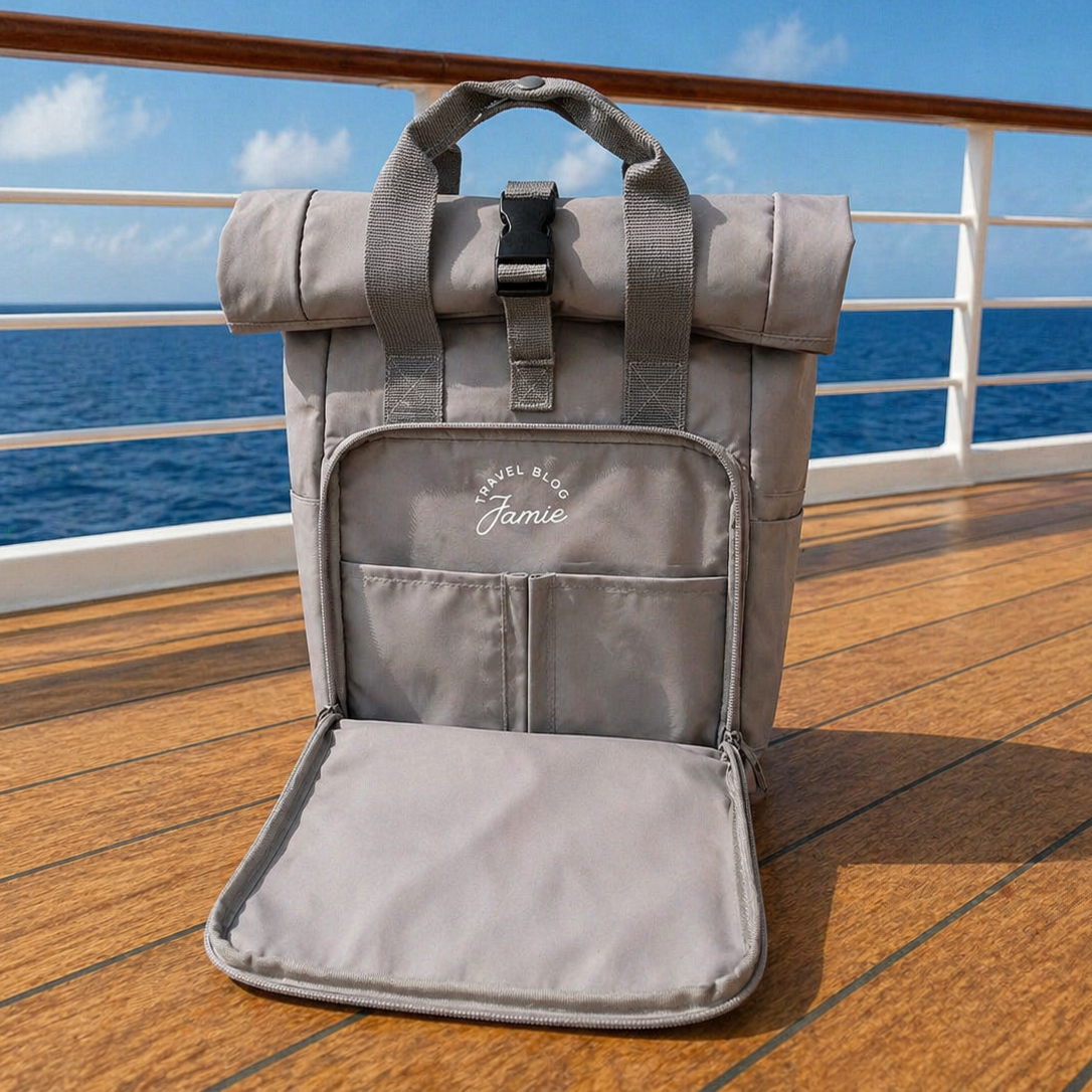 Travel Blog Jamie Roll-Top Backpack