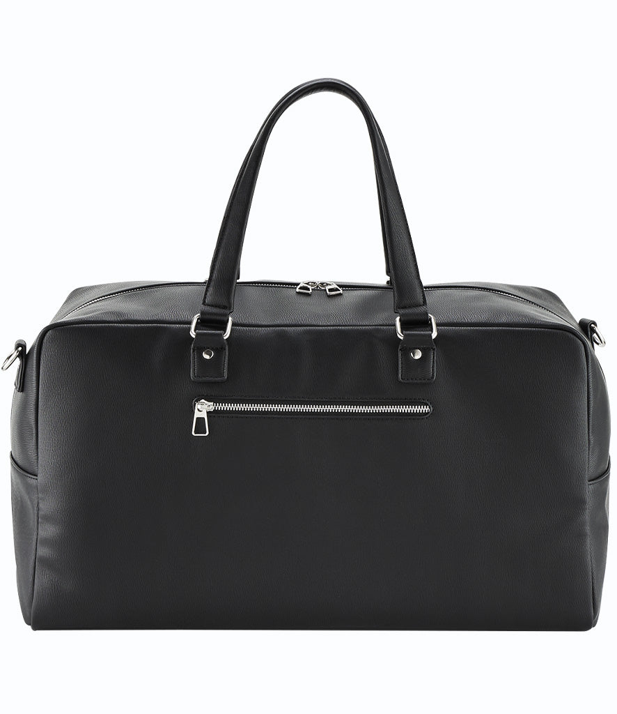 William & Joseph Weekender Bag - Black faux leather