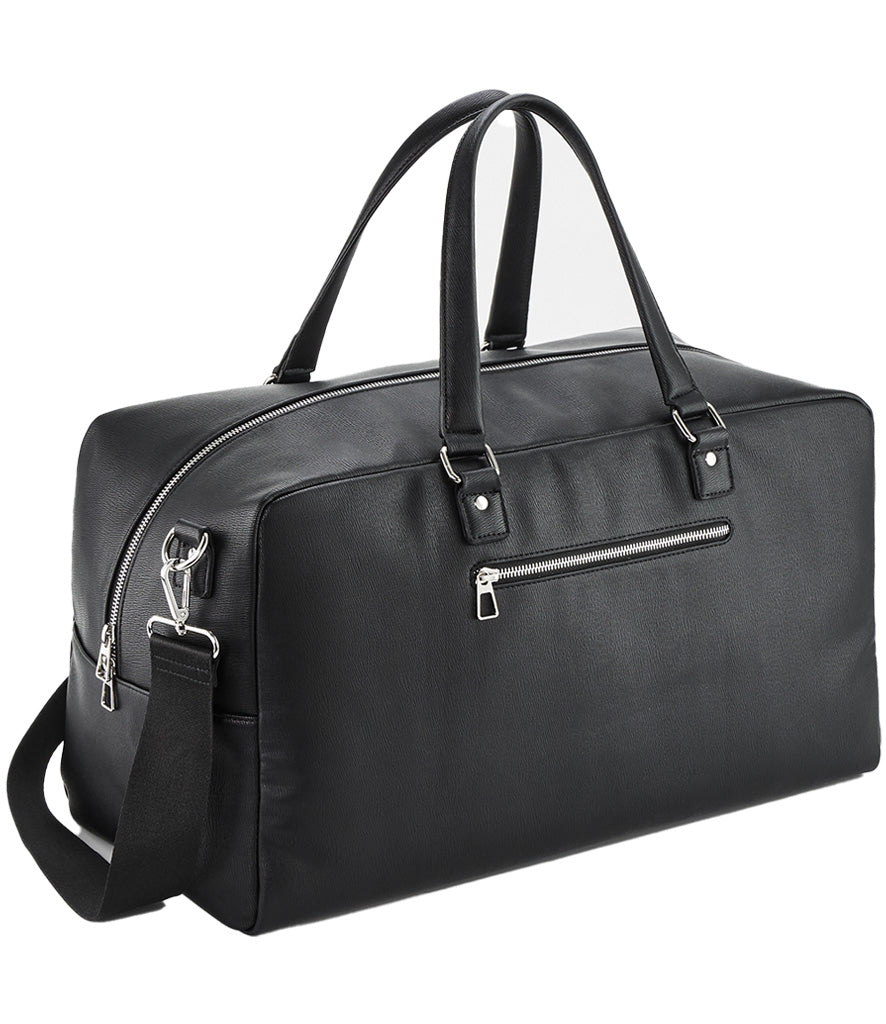 William & Joseph Weekender Bag - Black faux leather